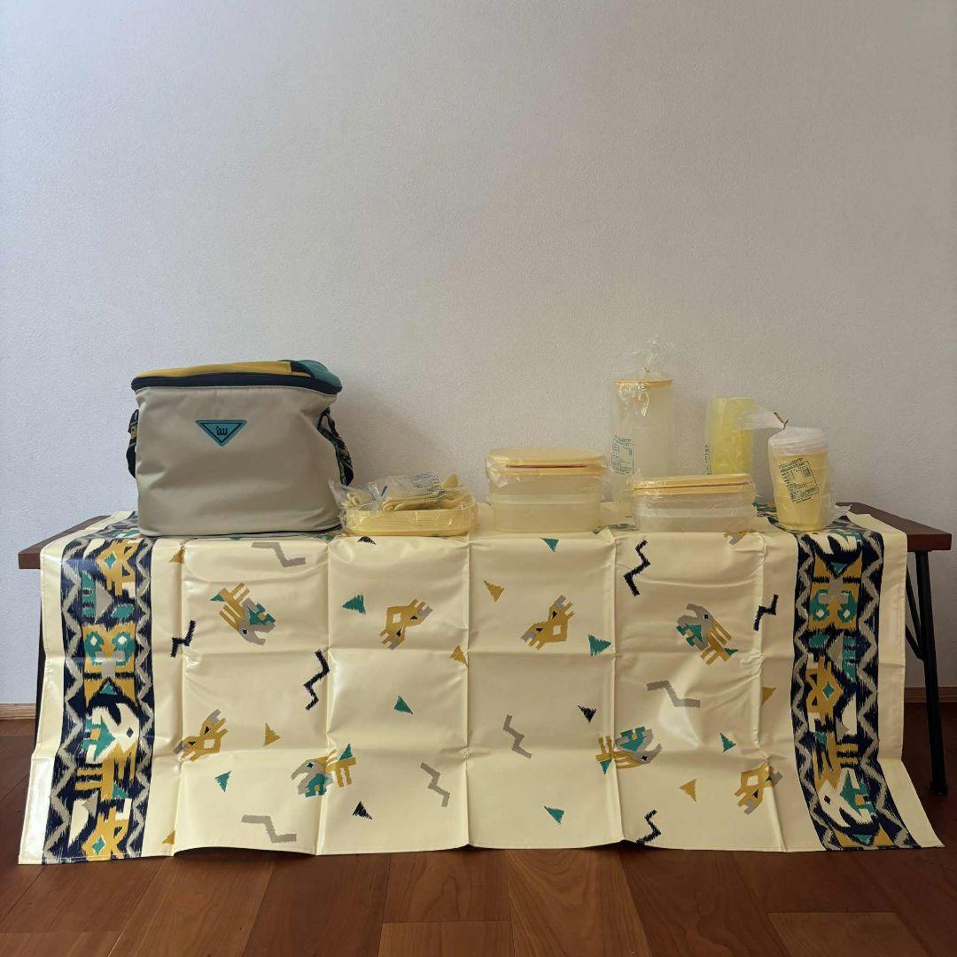 希少　Tupperware タッパーウェア　ピクニックセット イエロー 未使用品