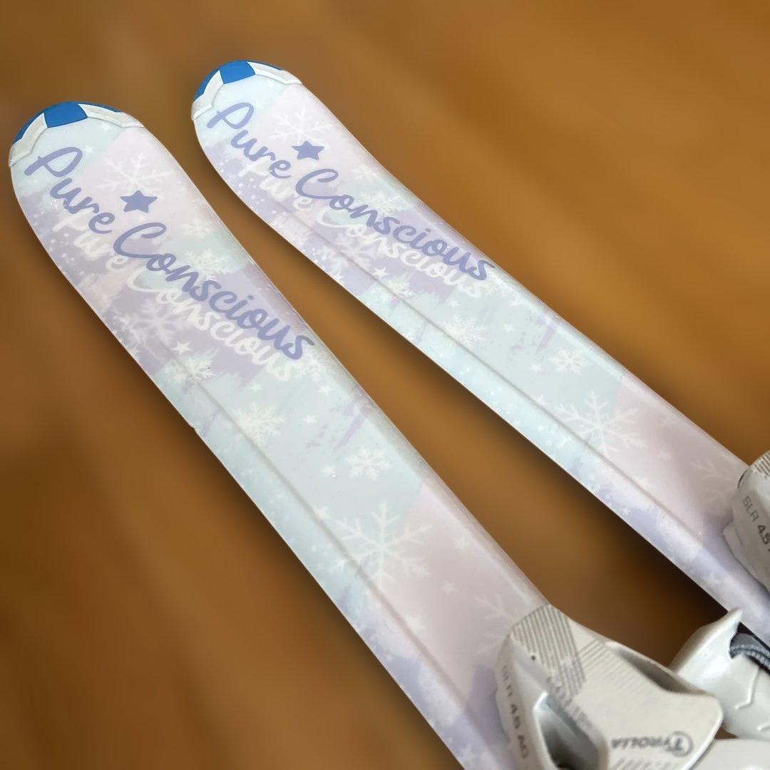 Pure Conscious スキー板とストックセット　120㎝