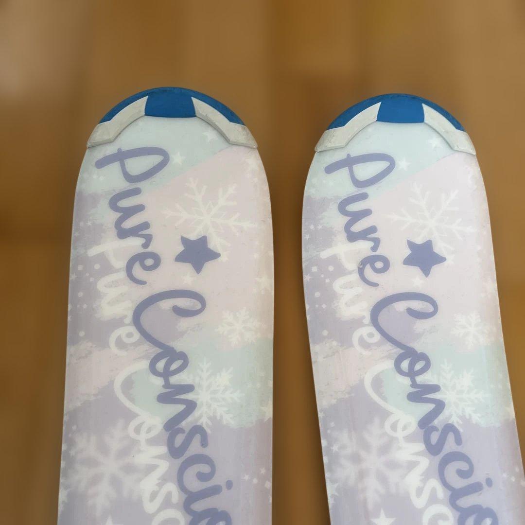 Pure Conscious スキー板とストックセット　120㎝