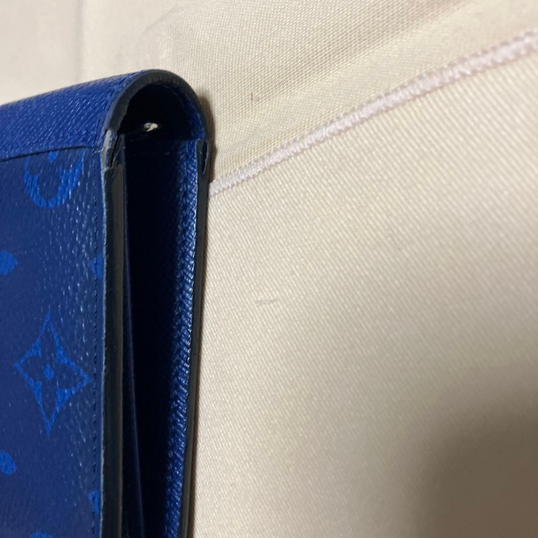 LOUIS VUITTON 青 長財布