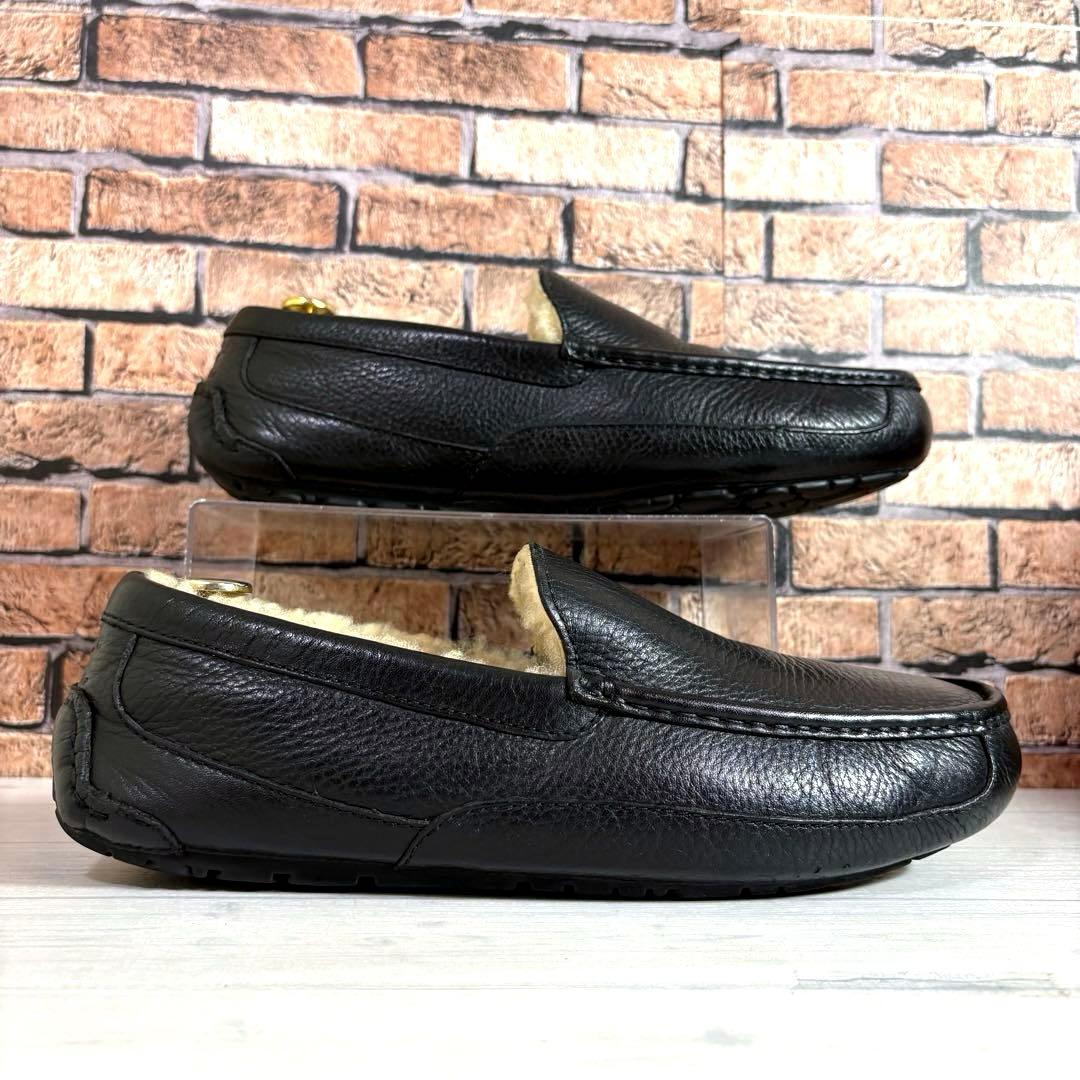 希少■UGG■モカシン■スリッポン 5379 アスコット 本革 シボ革