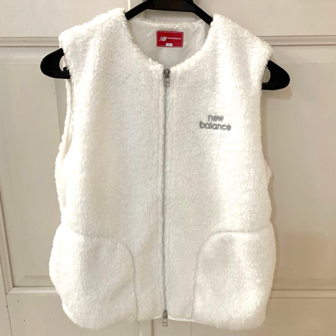 ニューバランス　ゴルフ　ホワイト　ボア　ベスト