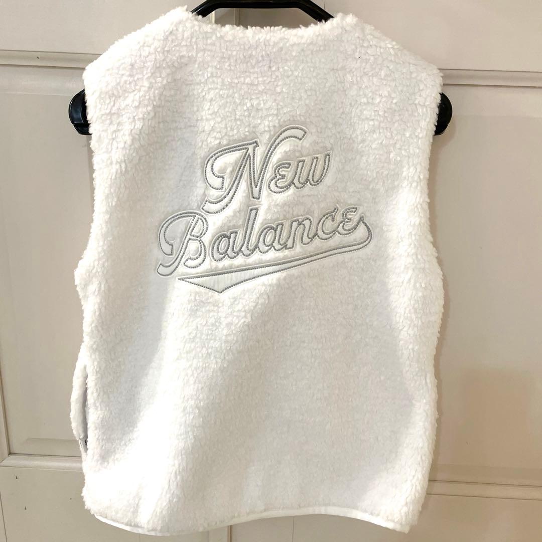 ニューバランス　ゴルフ　ホワイト　ボア　ベスト