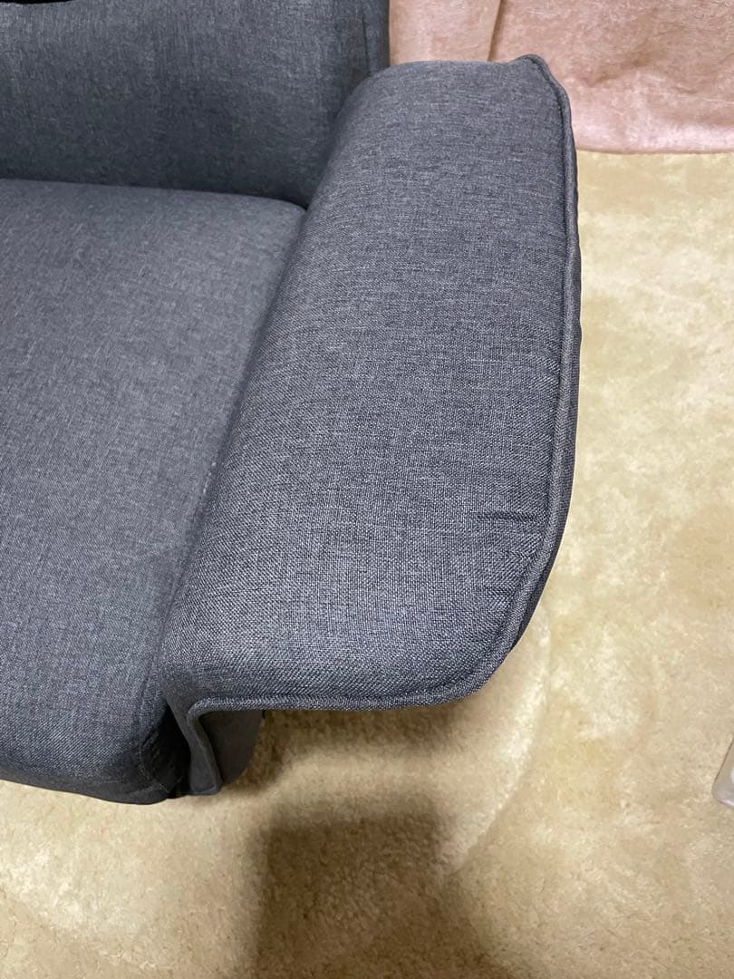 ニトリ　座面 低反発　回転座椅子　Nレスト　デニム　リクライニングチェア