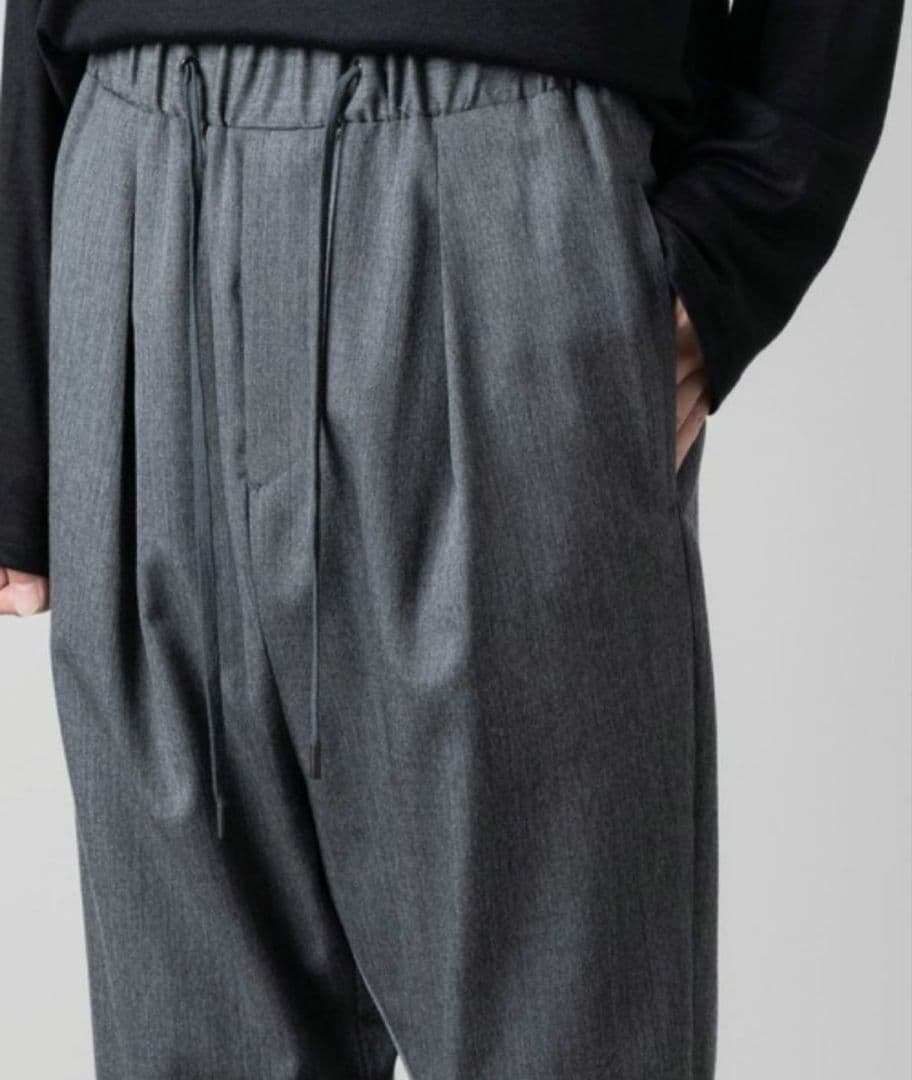 に*ら様 ato CLASSIC WOOL SARROUEL PANTS 46