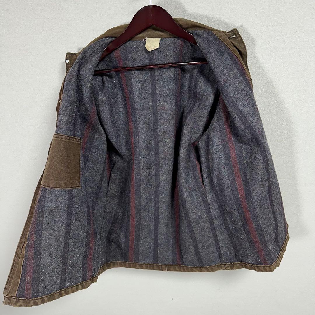 USA製 90s Carhartt チョアコート フェードブラウン バイカー