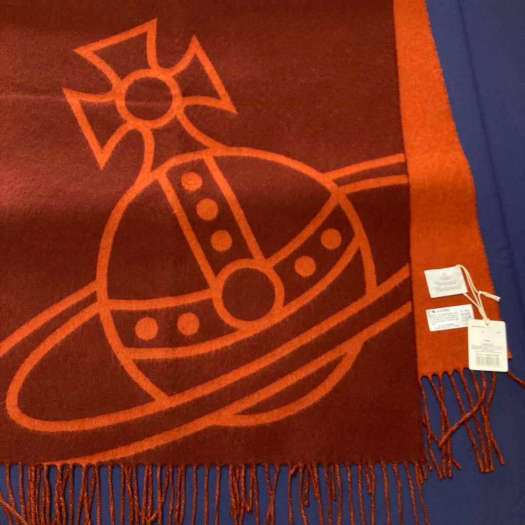 【訳あり・新品】Vivian Westwood リバーシブル　マフラー／ストール