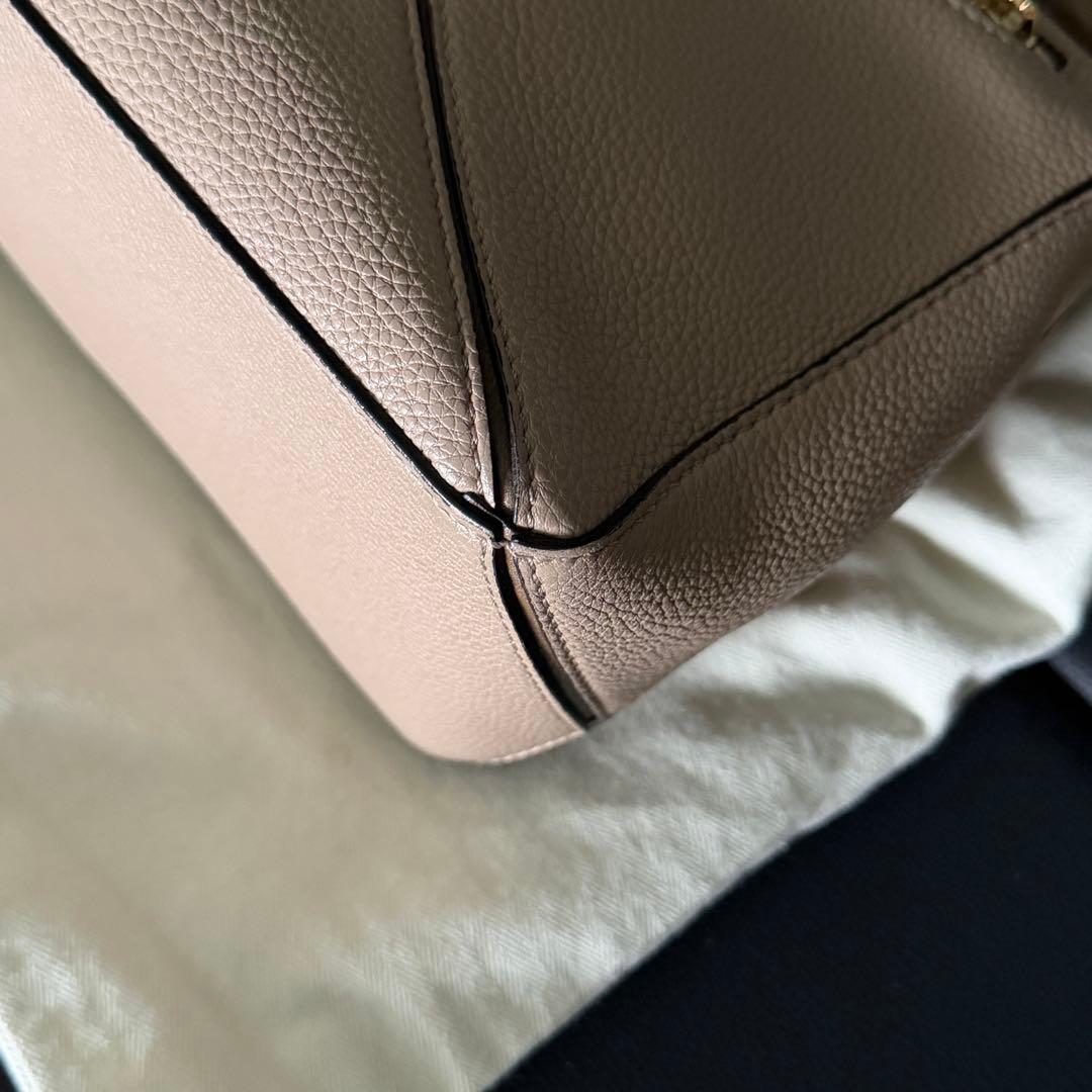 ロエベ パズルバッグ スモール サンド ソフトグレインカーフ ショルダーバッグ