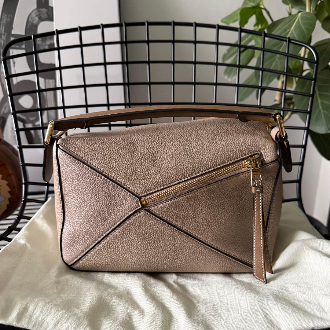 ロエベ パズルバッグ スモール サンド ソフトグレインカーフ ショルダーバッグ