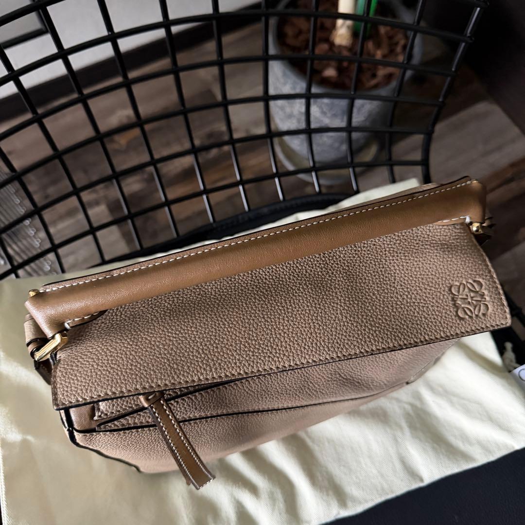 ロエベ パズルバッグ スモール サンド ソフトグレインカーフ ショルダーバッグ