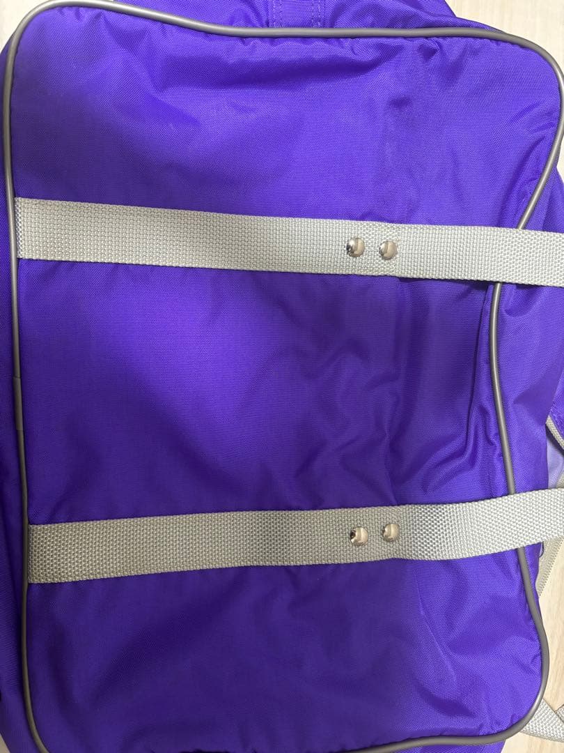 ワッペ　スクバ　旧型　紫　ストラップ付き