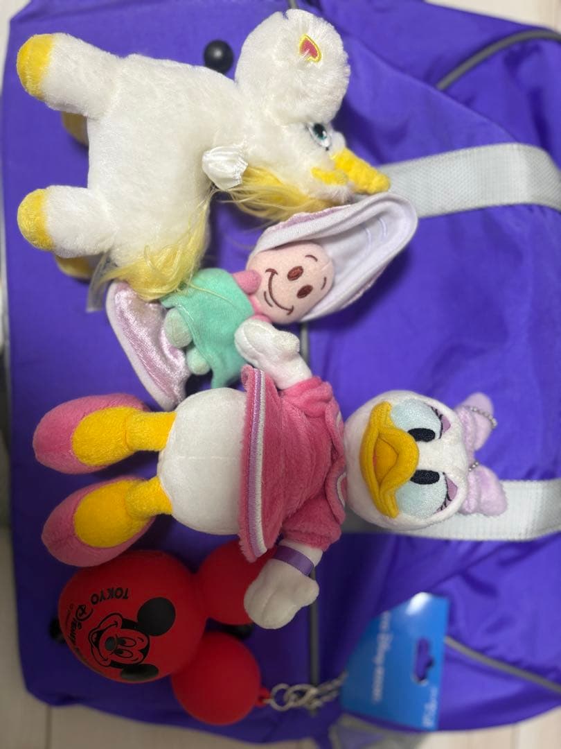 ワッペ　スクバ　旧型　紫　ストラップ付き