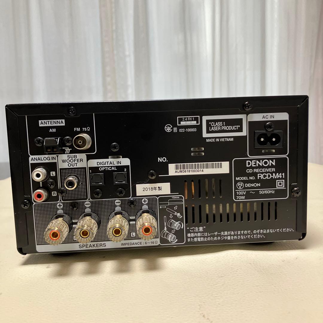DENON CD-RECEIVER RCD-M41K 整備動作品 2018年製