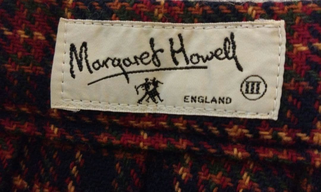 マーガレットハウエル　チェック柄ラップスカート