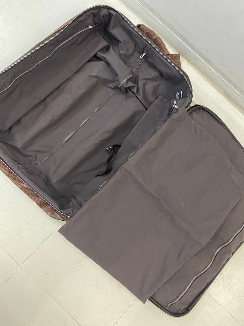 ［希少・美品］HERMES エールライン　キャリーケース　キャンバス　ブラウン