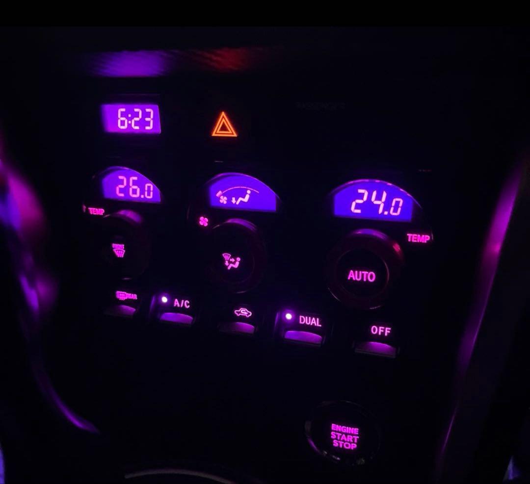 zc6/zn6 トヨタ86 スバルbrz LED打ち替えエアコンパネル