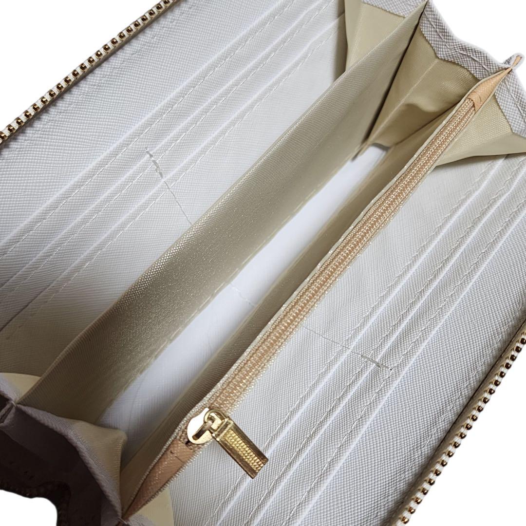C*O様 CHANEL　長財布　ラウンドジップ　キルティング　白　ノベルティ