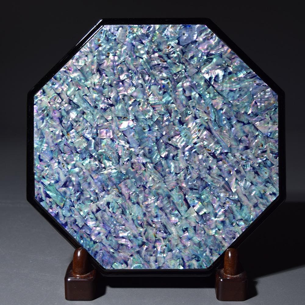 朝鮮美術 朴鎬仁 螺鈿細工 八角 蓋付 小箱 小物入 菓子鉢 螺鈿 骨董 古美術