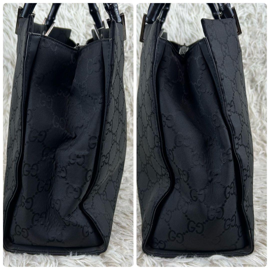 GUCCI トートバッグ ハンドバッグ ナイロン GG　バンブー 総柄