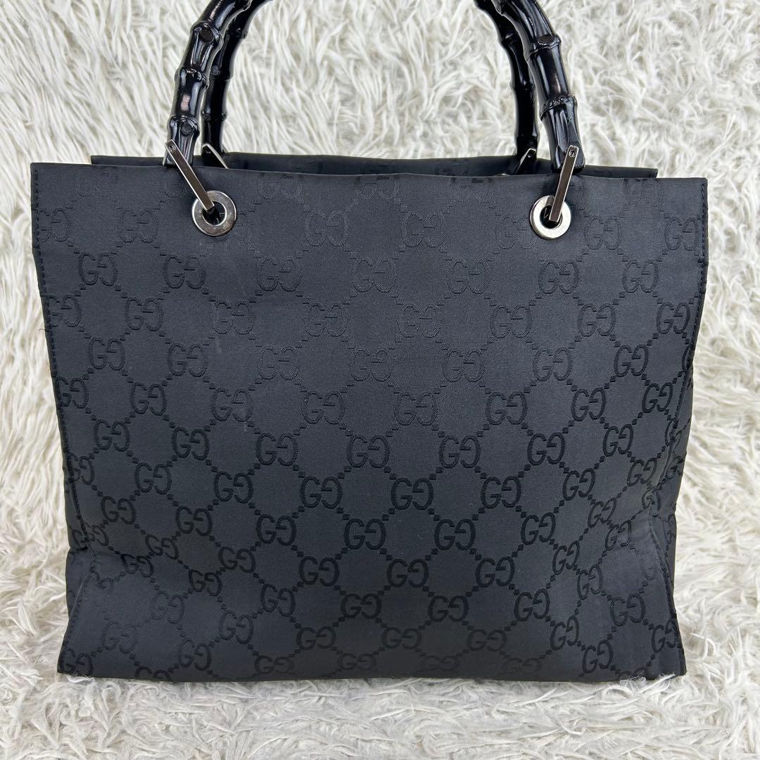 GUCCI トートバッグ ハンドバッグ ナイロン GG　バンブー 総柄