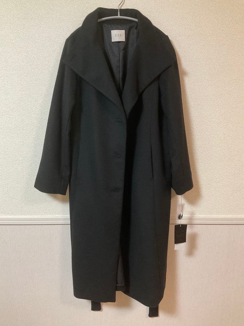 【値下げしました】a.v.v 2WAY折り返しラペルロングコート