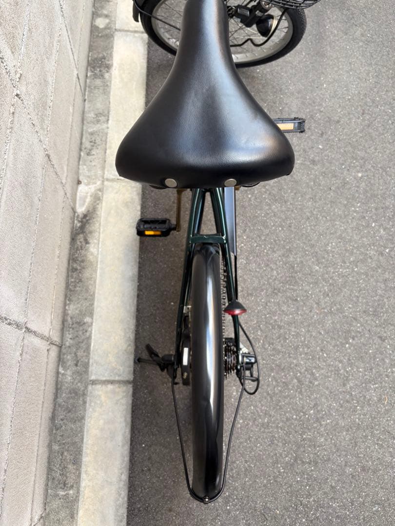 <両タイヤ新品>ミニベロ　グリーン