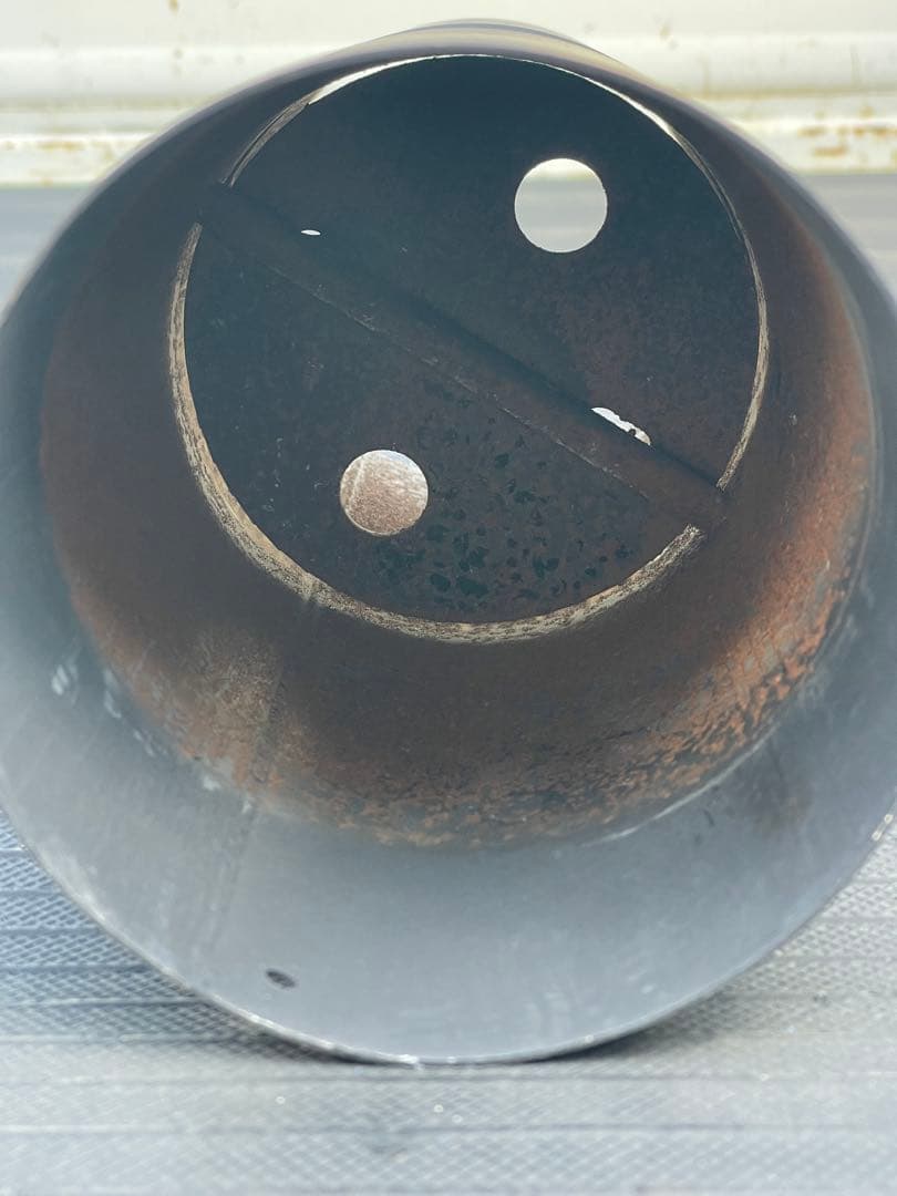 ホンマ製作所 黒耐熱 ダンパー 半直筒 106mm