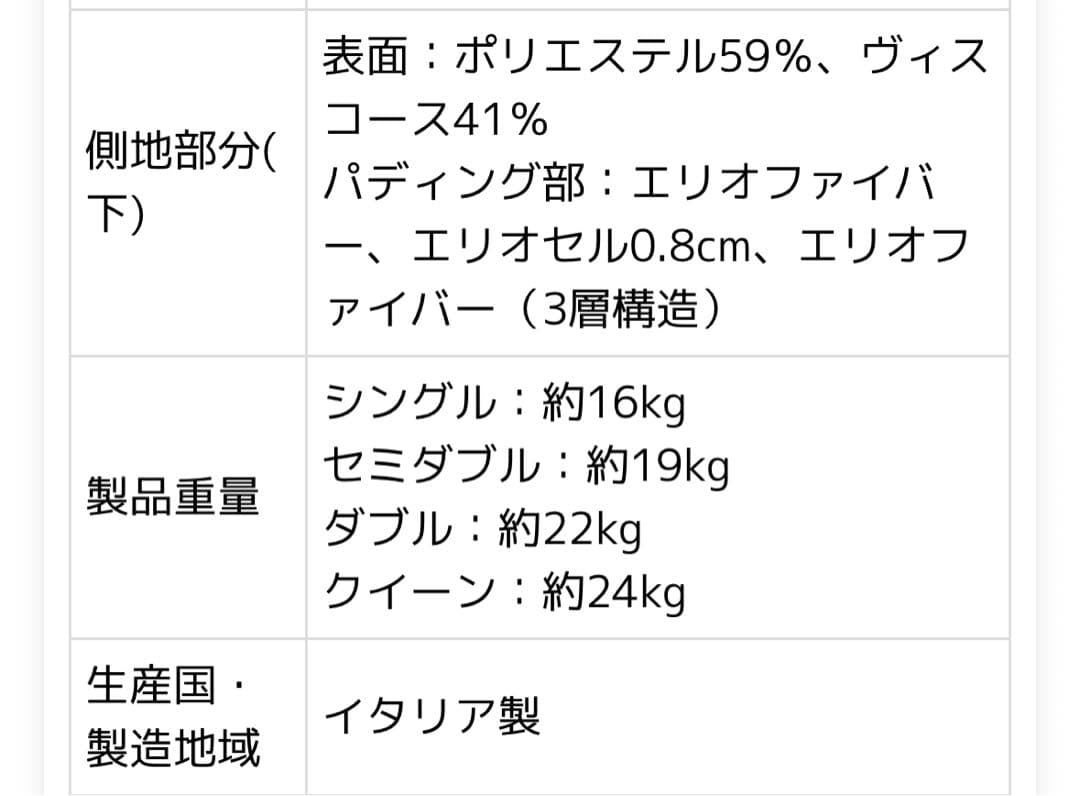 マットレス　セミダブル　6月末まで