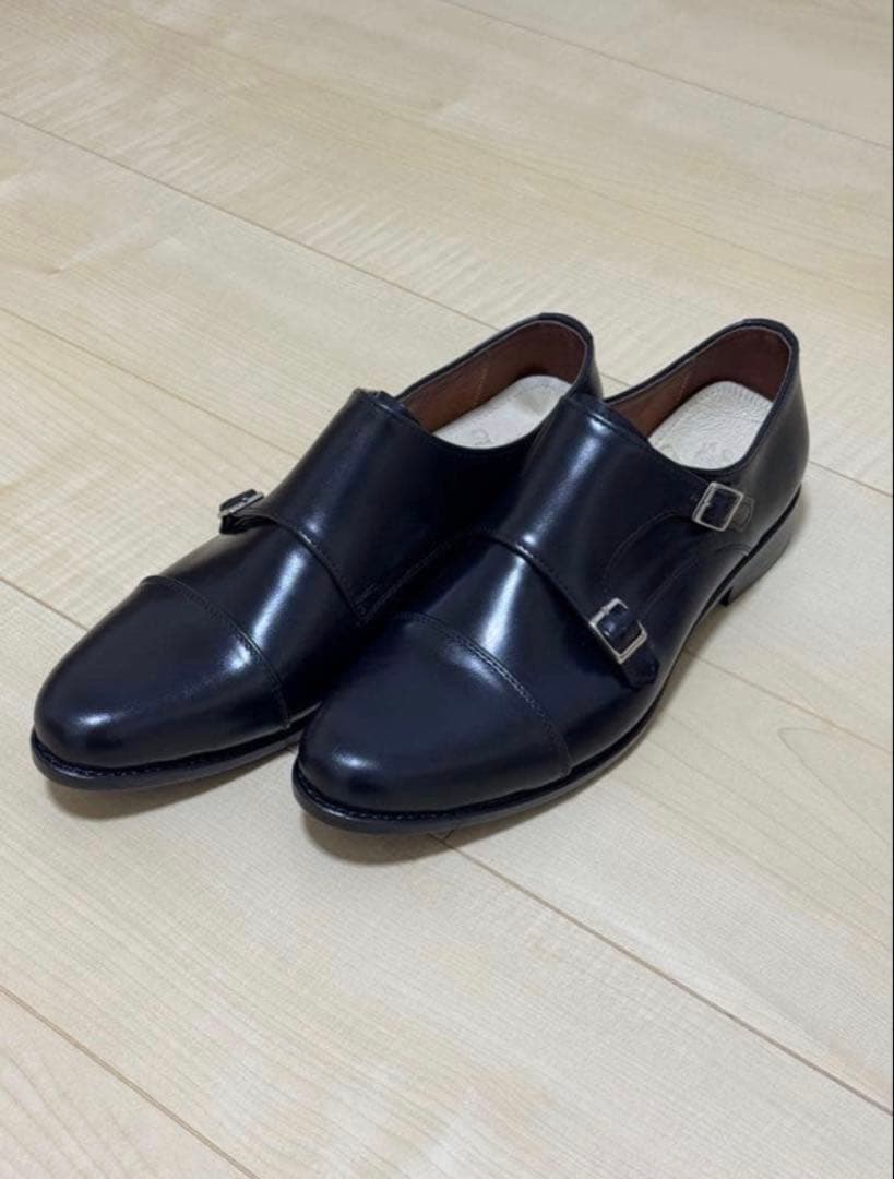 GLENFORD グレンフォード 革靴 ダブルモンクストラップ レザーソール