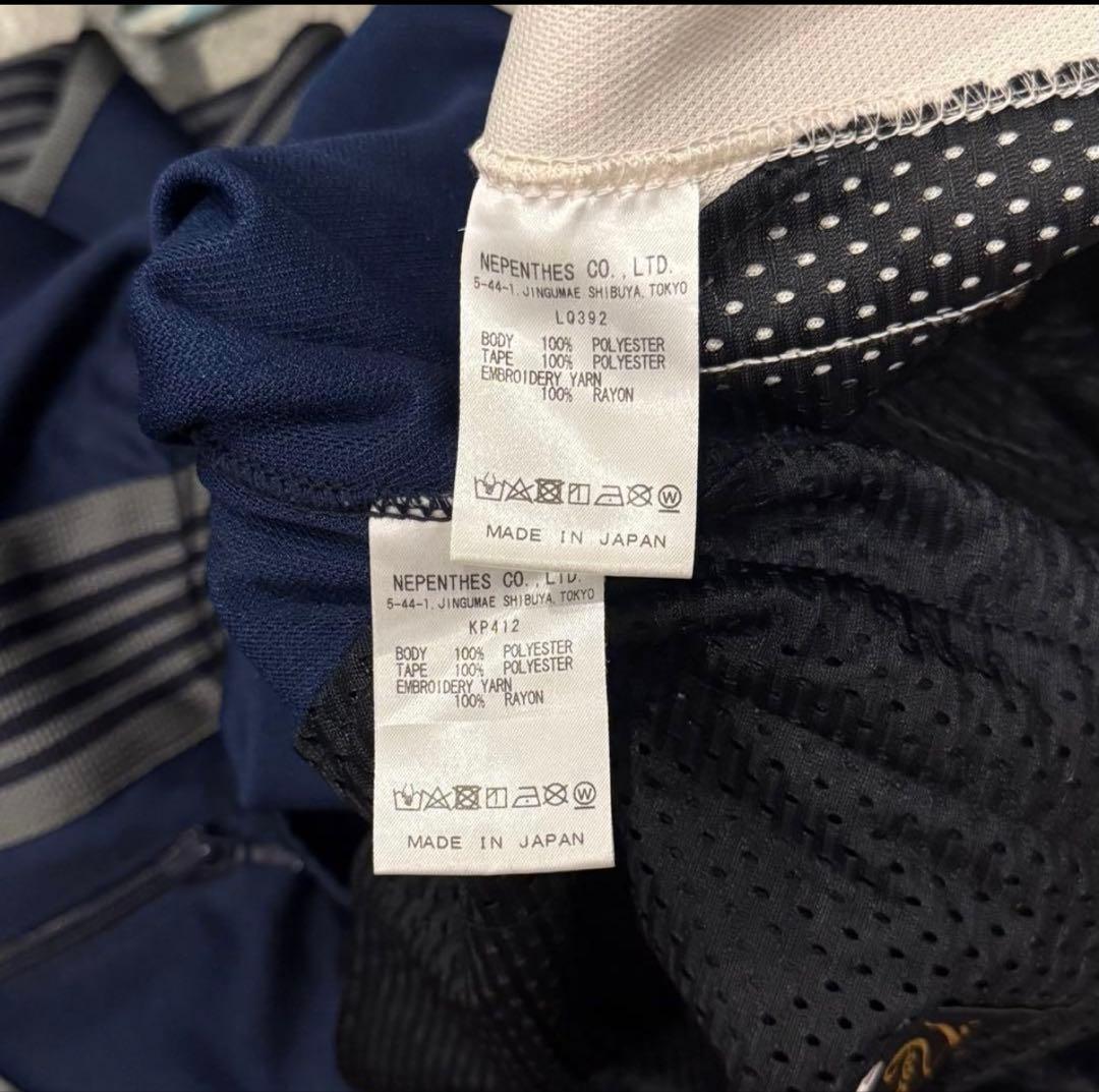 Needles トラックパンツ ネイビー ホワイト S 2点セット
