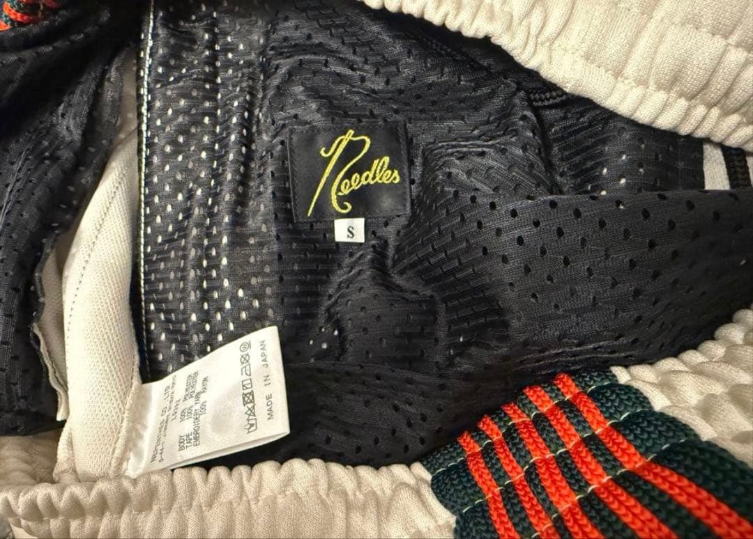 Needles トラックパンツ ネイビー ホワイト S 2点セット