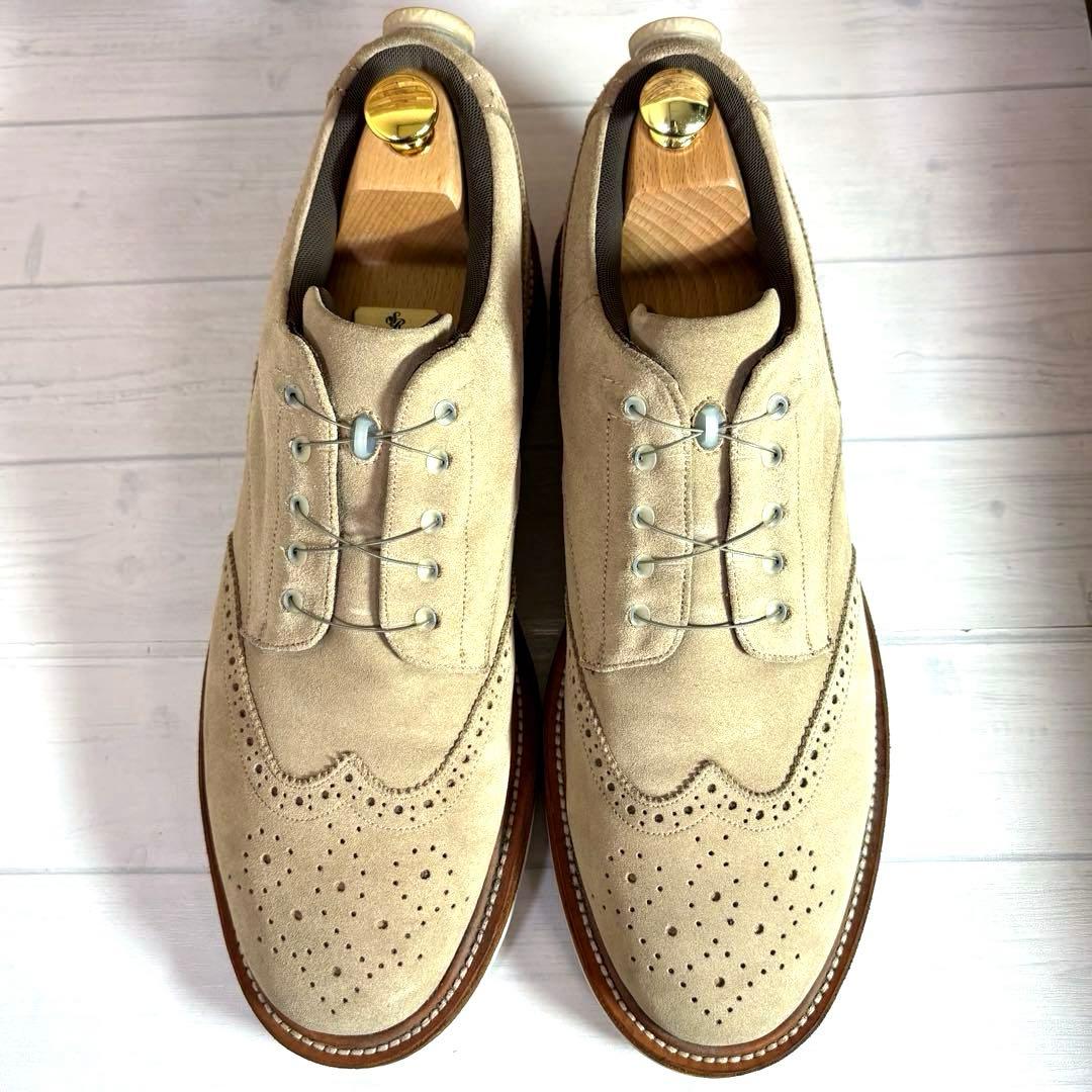 美品■ソフネット スペクタス■ドレスシューズ✨ウィングチップ メダリオン BOA