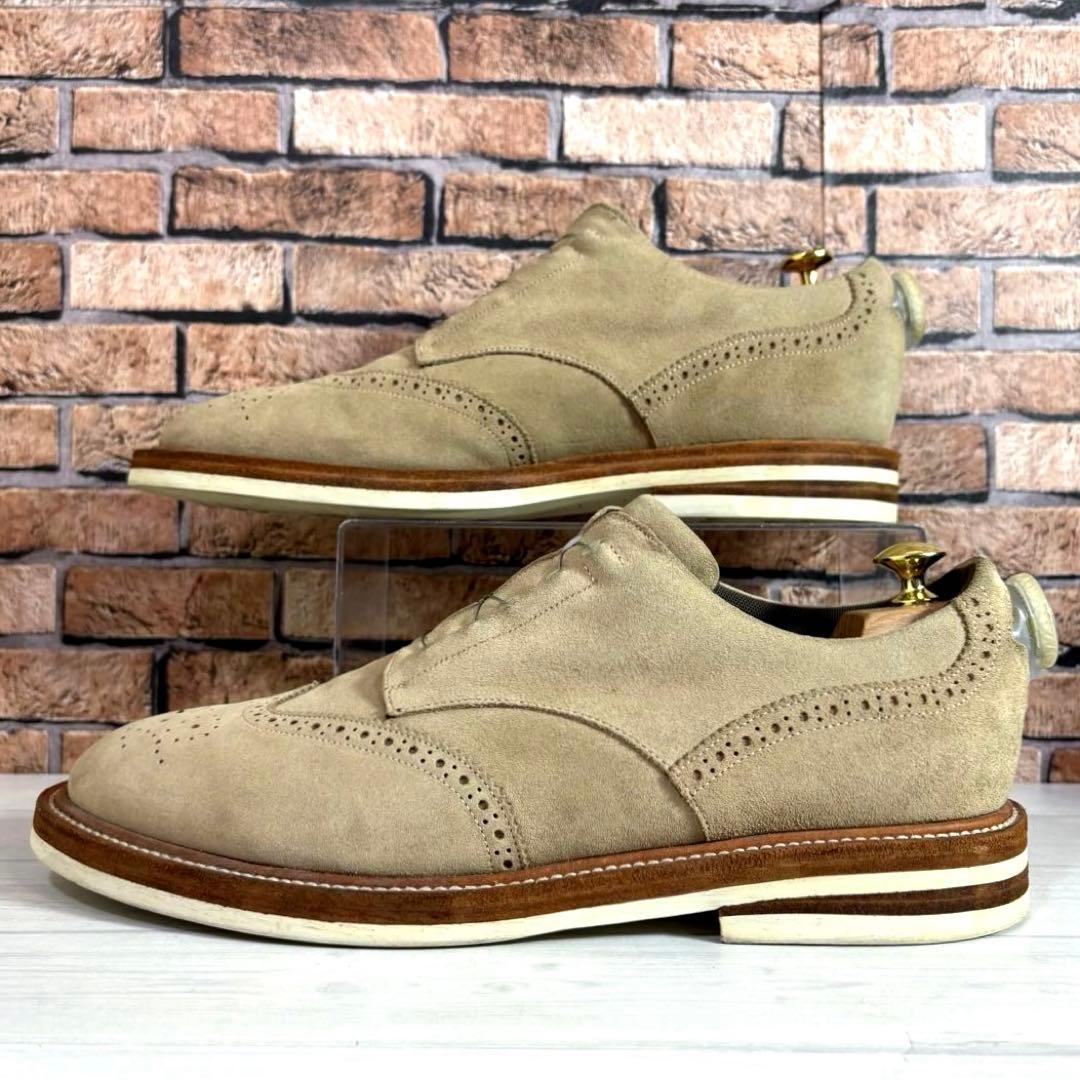 美品■ソフネット スペクタス■ドレスシューズ✨ウィングチップ メダリオン BOA