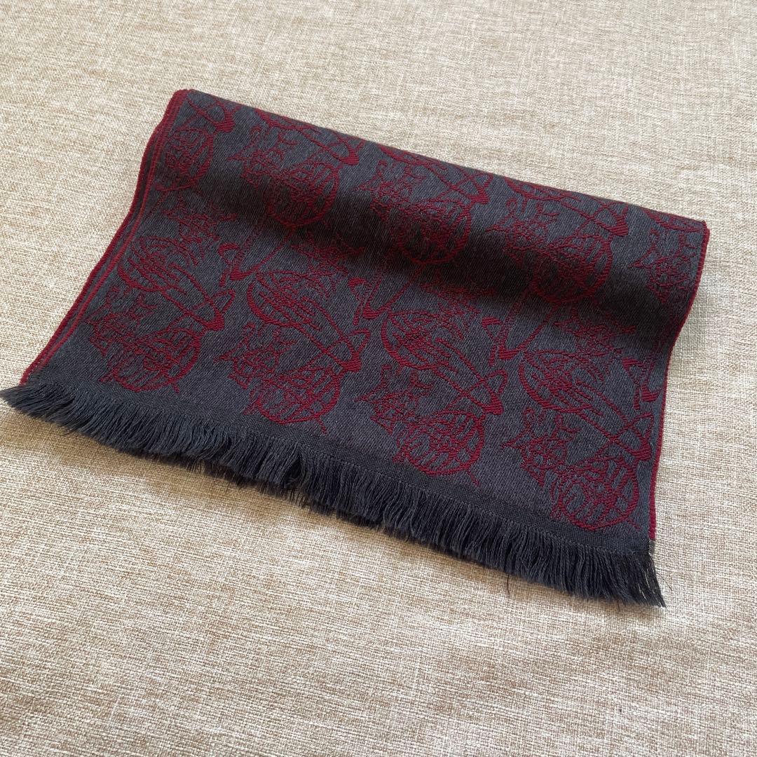 ヴィヴィアンウエストウッド イタリア製 ボルトー オーブ 総柄 マフラー