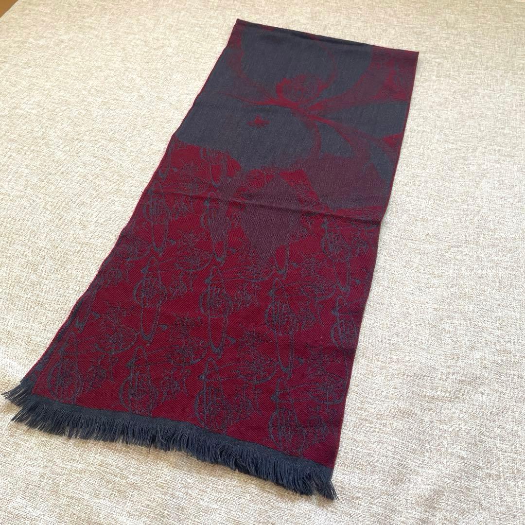 ヴィヴィアンウエストウッド イタリア製 ボルトー オーブ 総柄 マフラー