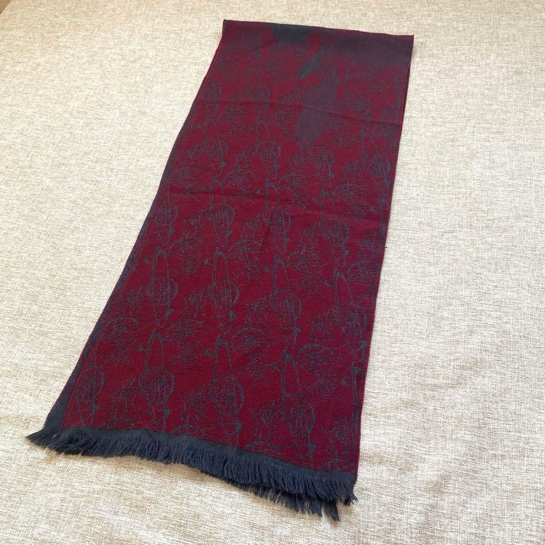 ヴィヴィアンウエストウッド イタリア製 ボルトー オーブ 総柄 マフラー