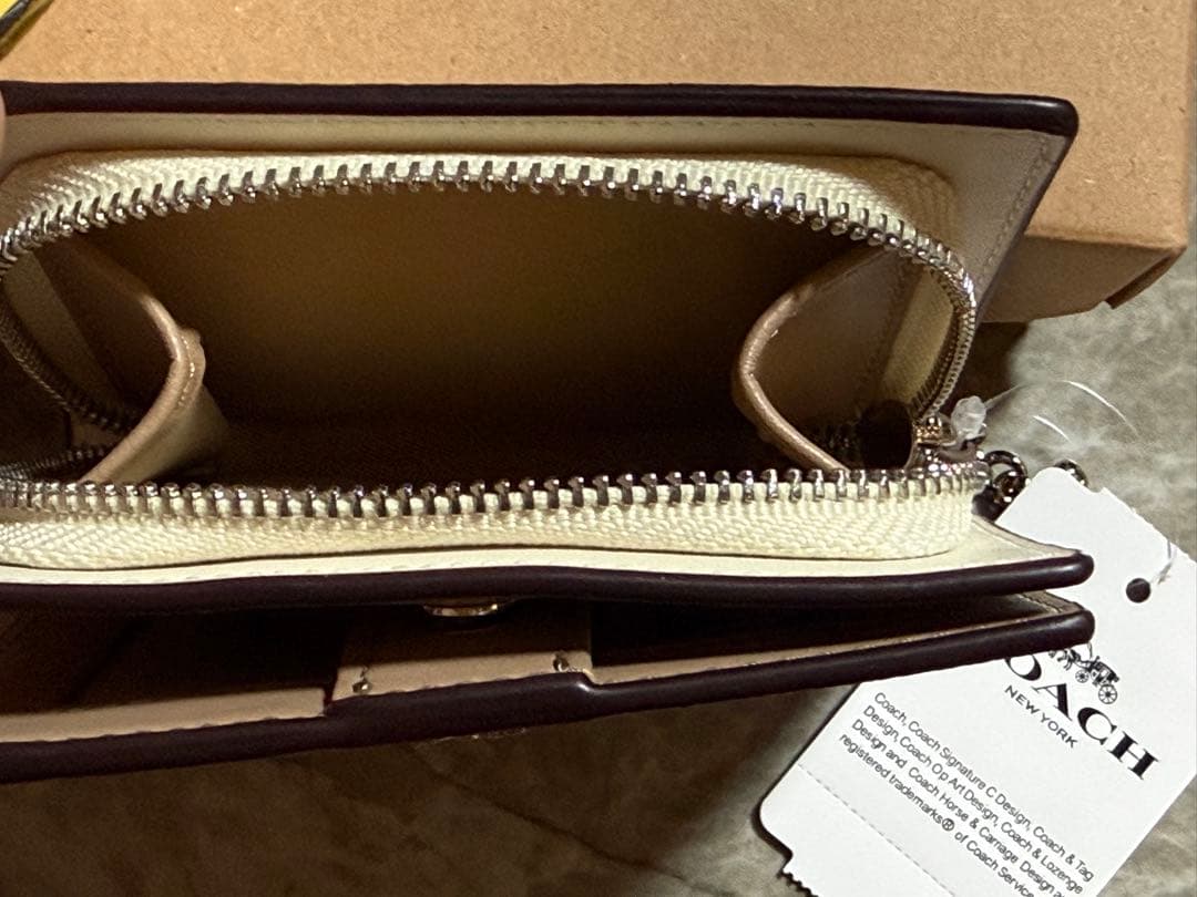 COACH 二つ折り財布 C3309 ホワイト