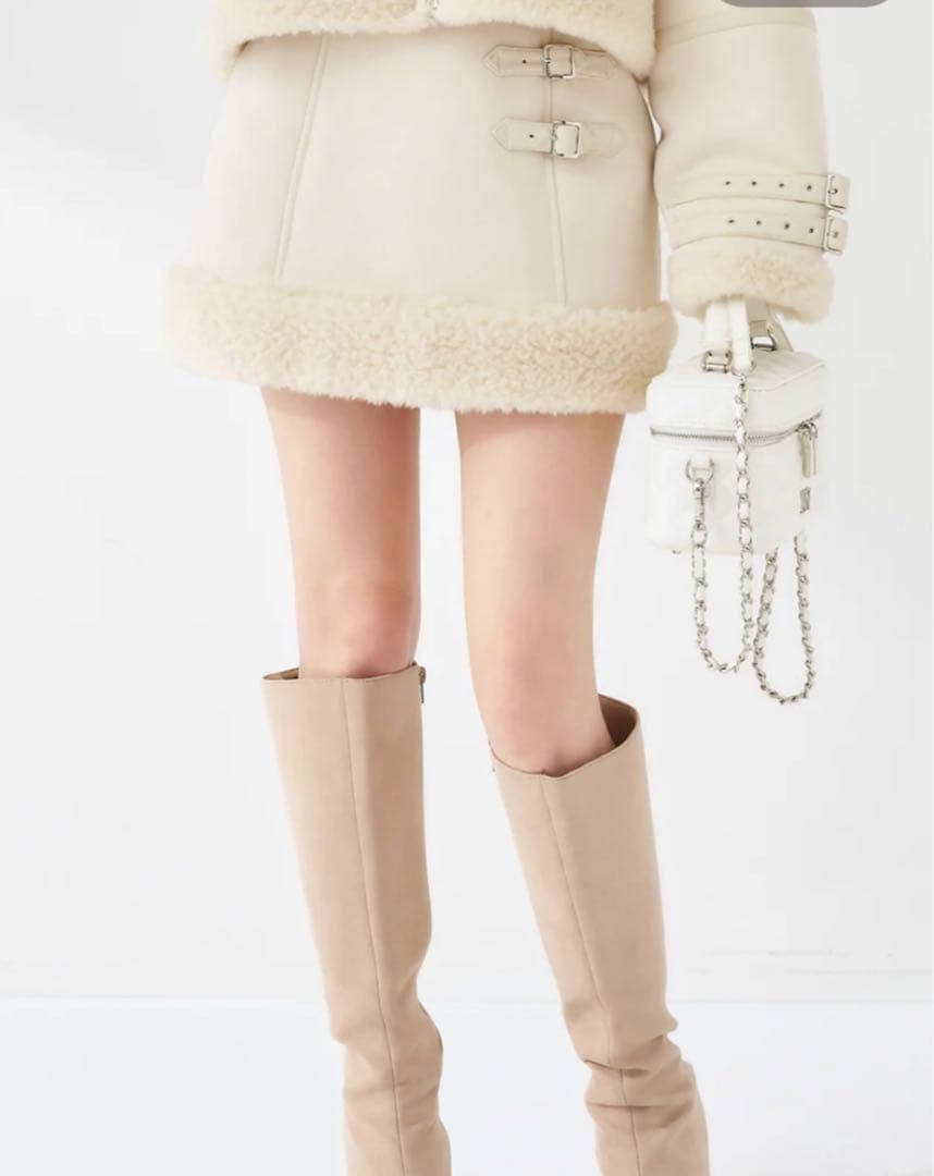 darich☆フェイクムートン スカートのみ新品未使用