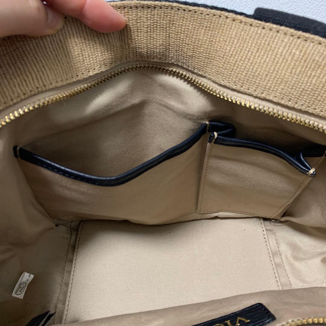 VIOLA'dOROヴィオラドーロ 2WAYラフィアバッグ カゴバック