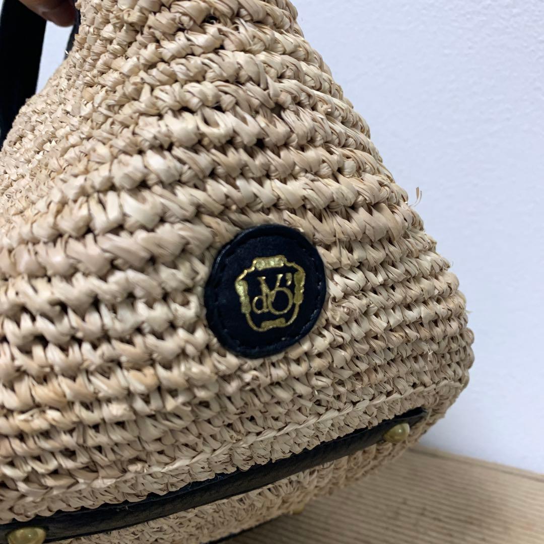 VIOLA'dOROヴィオラドーロ 2WAYラフィアバッグ カゴバック