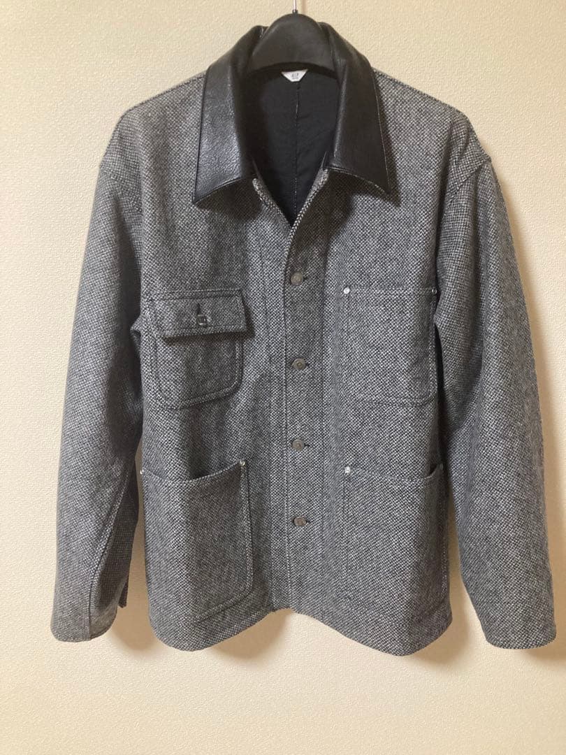 417 edifice ウールツイードカバーオール グレー echeveria