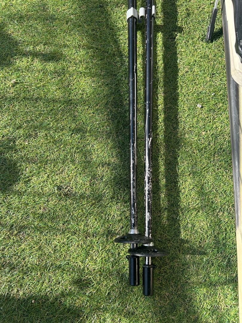 【人気】ダイナスター スキー板 162cmLOOKビンディングHartポール