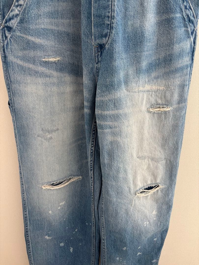 ジョンブル HARD WORKER オーバーオール　デニム　Ｓ　美品