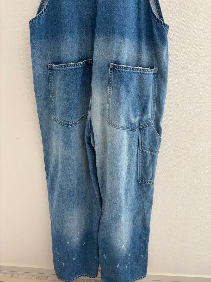 ジョンブル HARD WORKER オーバーオール　デニム　Ｓ　美品
