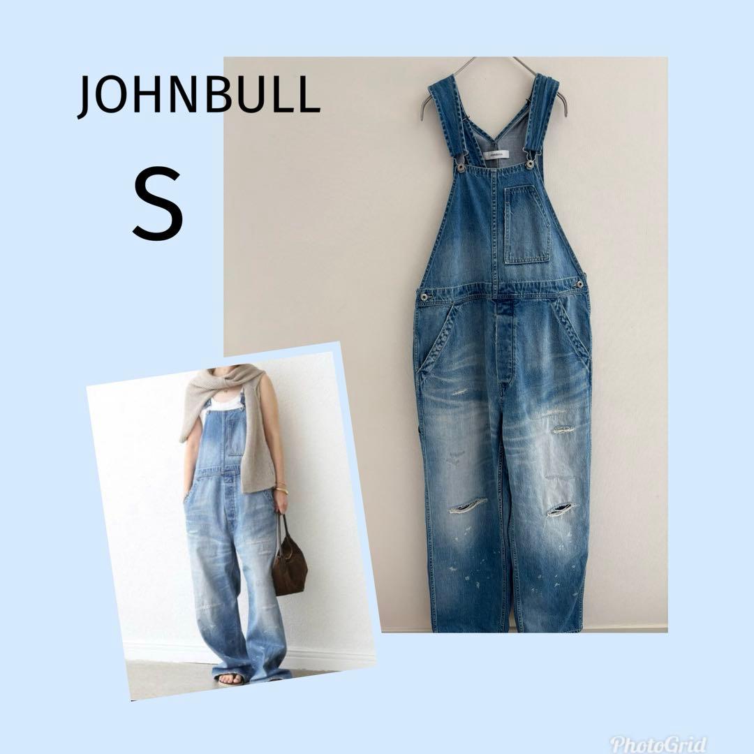 ジョンブル HARD WORKER オーバーオール　デニム　Ｓ　美品
