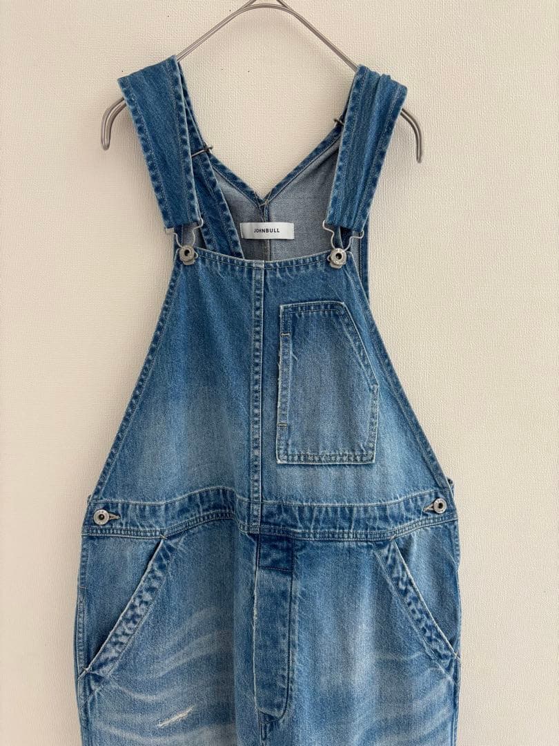ジョンブル HARD WORKER オーバーオール　デニム　Ｓ　美品
