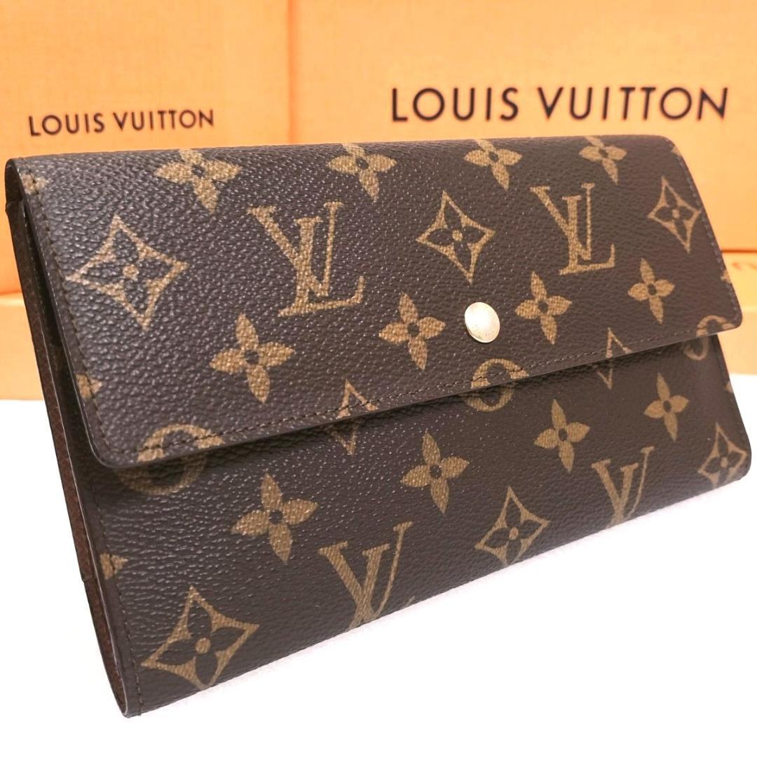 モノグラム ポルトトレゾール インターナショナル ルイヴィトン 三つ折り 長財布