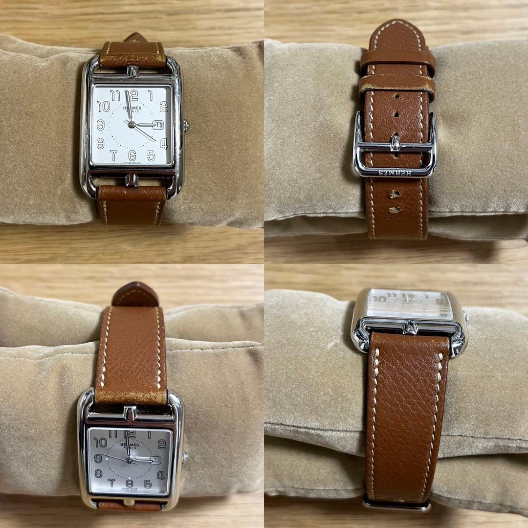 レザーベルトHERMES エルメス 時計 ケープコッド 腕時計 ベルト レザー