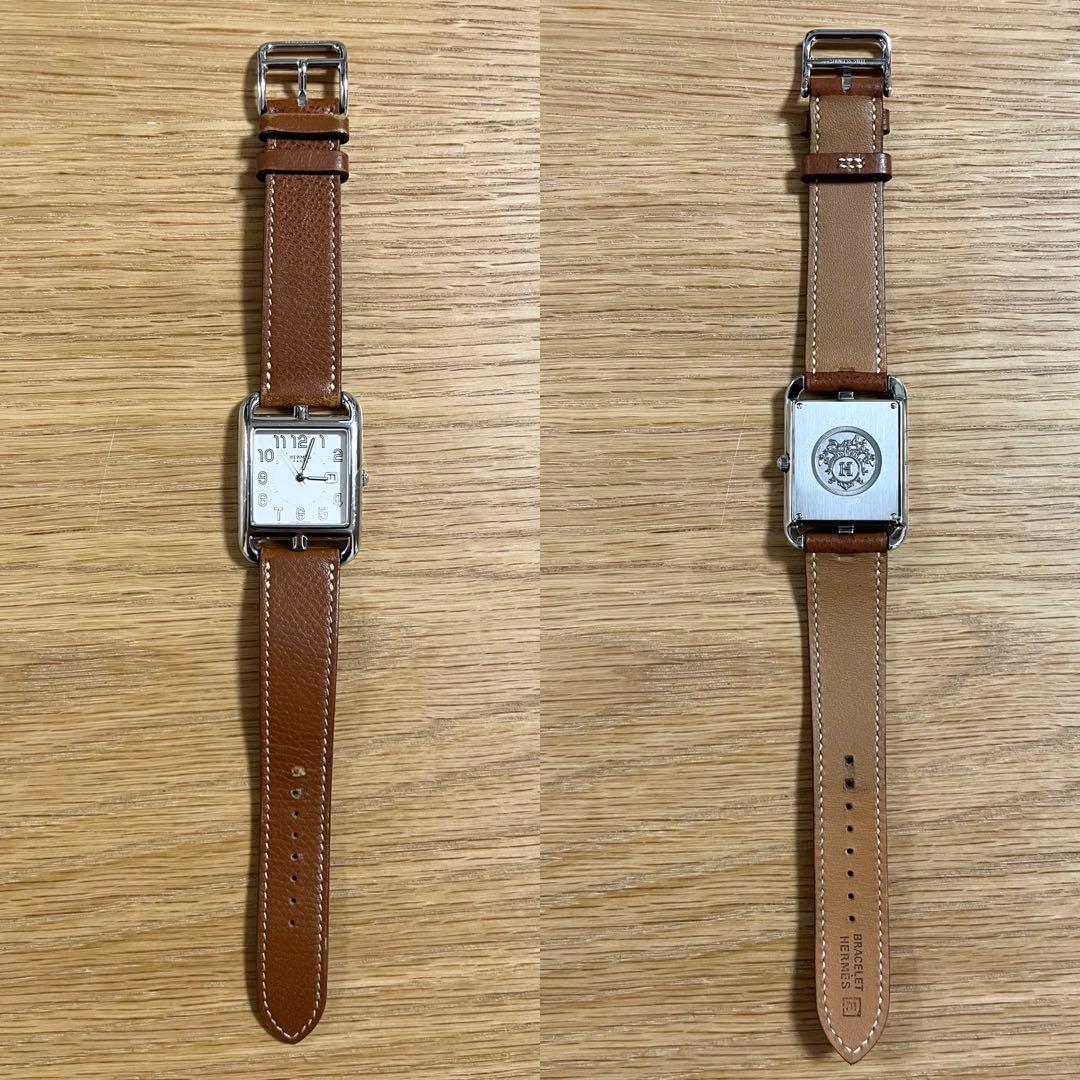 レザーベルトHERMES エルメス 時計 ケープコッド 腕時計 ベルト レザー