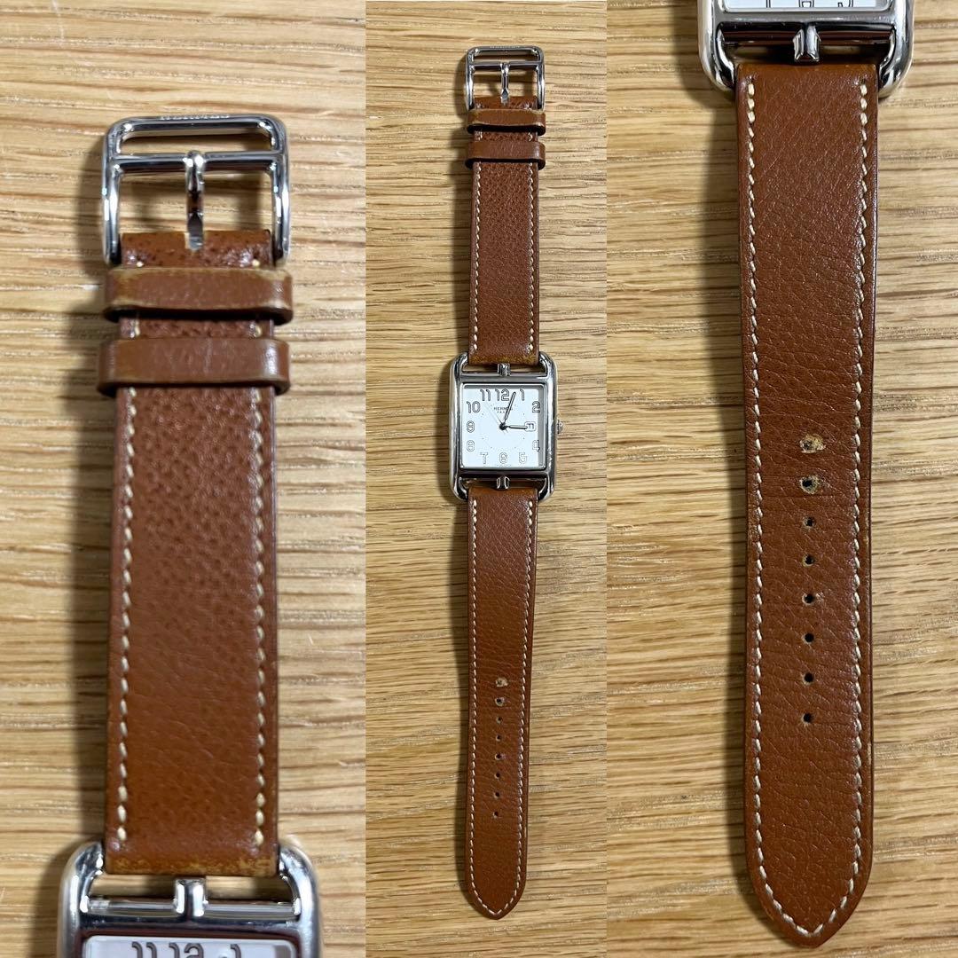レザーベルトHERMES エルメス 時計 ケープコッド 腕時計 ベルト レザー